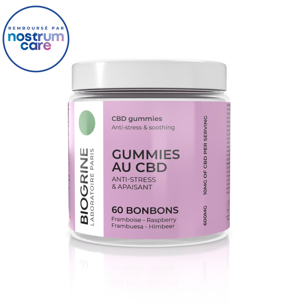 Raspberry CBD Gummies - Anti-Stress & Soothing | 600mg CBD 60 gummies Vegan