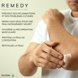 "REMEDY" - Crème de massage au CBD | Beurre de Karité & Ginseng | 500mg CBD 100ml